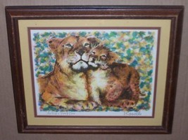 Rare &amp; Original Paul Ravelle Lions Artist Proof Print - £382.87 GBP