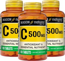 Mason Natural Vitamin C 500mg Vitamin Supplement - Pack of 300 Tablets - £14.76 GBP