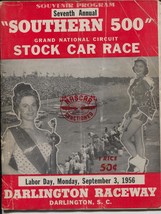 Darlington Raceway Southern 500 Auto Race Program 9/3/1956-Jim Reed #7-G - £143.07 GBP