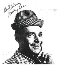 Pinky Lee autograph-Paper picture-Comic with Checkered Hat - $20.00