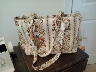 Heavy cotton tote/purse lined  - $50.00
