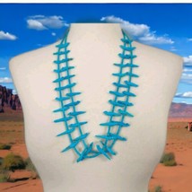 Native American Santo Domingo Turquoise Fetish Necklace 70s Heshii Kewa ... - $1,385.99