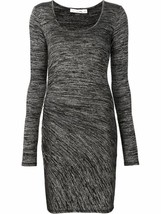 RAG &amp; BONE / JEAN BODYCON Twist Mini Dress BLACK HEATHER ( M ) - $117.22