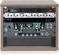 Gator Frameworks Elite Furniture Series 8U Wood Desktop Studio Rack in Driftwood - £149.47 GBP