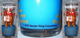 Burger King Glass The Marvelous Magical Burger King Blue - £6.39 GBP