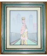 RARE SIGNED WOODVILLE ACRLIC MIXED MEDIA ART PAINTING - $5,484.05 MXN