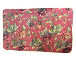 Croscill King Pillow Sham Red Floral Print 25" x 40" 1 Sham - $19.95