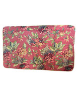 Croscill King Pillow Sham Red Floral Print 25&quot; x 40&quot; 1 Sham - £15.92 GBP