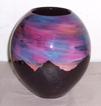 Ralph Rankin Ceramic Handmade &amp; Painted Designed Vase - $337.90