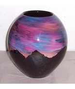 Ralph Rankin Ceramic Handmade &amp; Painted Designed Vase - $337.90
