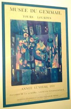 Rare 1973 Musee Du Gemmail tours lourdes annee lumiere exhibition poster... - £340.46 GBP