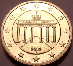 Cameo Proof Germany 2003-J 10 Euro Cents~Hamburg Mint~Cameo~Free Shipping~ - $7.44