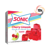 12x Packs Sonic Cherry Limeade Flavor Gelatin | 6 Servings Per Pack | 3.... - $41.95