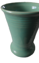 Vintage Lime Green Bauer Vase, 8.5” tall, 6-1/4” diameter at mouth - £95.92 GBP