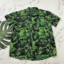 Altamont Beer Works Mens Hella Hoppy Party Shirt Size XXL Black Green Ho... - $543.99 MXN