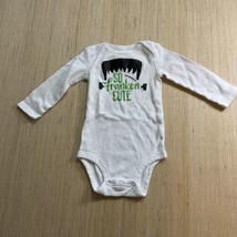 Carter’s So Franken Cute White Long Sleeve Snap On One Piece Halloween 12 Months - $9.75
