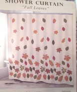 Avanti FALL LEAVES Shower Curtain Fabric Cottage Chic Autumn Leaf Brand New - £17.29 GBP