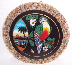 Rio Brazil Parakeet Designed  &amp; Handcrafted Wall Plaque Signed - £55.77 GBP