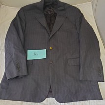 Brooks Brothers 346 STRETCH Wool Grey Blazer Suit Jacket Sport Coat 42R - £23.36 GBP