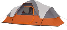Core 9 Person Extended Dome Tent Orange - £155.50 GBP