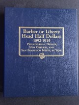 Whitman Barber or Liberty Head Half Dollars Coin Album Book 1892-1915 #9124 - $34.95