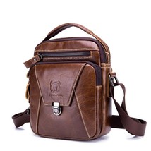 Leather men shoulder crossbody bags 2021 new leisure cowhide luxury mens business small thumb200