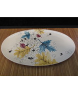 2007 Starbucks Leaves Falling Coffee Ceramic China Serving Platter Paint... - €25,86 EUR