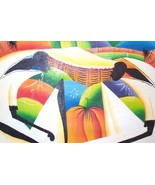 SIGNED A.E. AFRICAN CARIBBEAN CONTEMPORARY ART PAINTING - $2,454.49