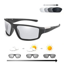 Gafas Sol Fotocromáticas Negras Hombre Deportivas Polarizadas Conducción... - £11.76 GBP+