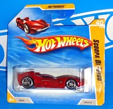 Hot Wheels 2010 HW Premiere Short Card #40 Scoopa Di Fuego Mtflk Red w/ ... - $5.50