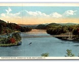 Connecticut River Suspension Bridge Brattleboro VT UNP WB Postcard N21 - $2.92