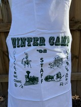 Vintage 2002 Winter Camp SHAC Sam Houston Boy Scouts Adult Cooking Apron - £14.11 GBP
