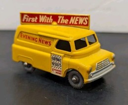Lesney Matchbox No. 42 Evening News Van Yellow Gray Wheel England Bedford - £25.54 GBP