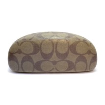 Coach Brown Signature Eye Glasses Sunglasses Hard Case Clamshell  - £9.39 GBP