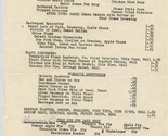 Superior Hotel Menu Superior Wisconsin 1950&#39;s Refrigerated Salad Bar  - £14.24 GBP