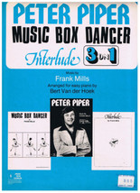 Peter Pan Music Box Danger Interlude Sheet Music 3 on 1 Frank Mills - £4.01 GBP