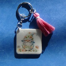 Cute Daisy Gnome - Handmade Keychain - $15.00