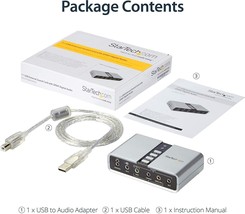 StarTech.com - ICUSBAUDIO7D - 7.1 USB Audio Adapter External Sound Card - £55.74 GBP