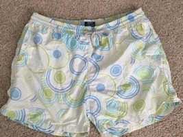 VILEBREQUIN Mens XXXL Green Blue White w/Circles Board Shorts Swim Beach... - $79.99