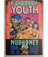 Sonic Youth with Mudhoney - metal hanging wall sign - £18.94 GBP