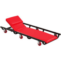 40 Inch Rolling Creeper Padded Mechanic Cart with Adjustable Backrest an... - $103.75