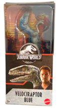 Mattel - Jurassic World Dinosaur Figure - Velociraptor Blue (6 Inch) GFM01 - £13.50 GBP