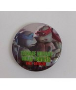 1991 Teenage Mutant Ninja Turtles The Movie Leonardo &amp; Raphael 2&quot; Pin Bu... - £3.04 GBP