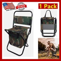 Small Fishing Folding Chair Mini Portable Outdoor Camping Foldable Stool... - £15.54 GBP