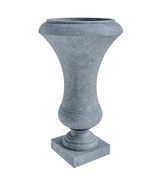 LeisureMod Daisy Mid-Century Modern Fiberstone and Clay Planter - Urn Fl... - $297.55 CAD
