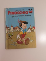 Walt Disney&#39;s Pinocchio and his puppet show adventure 1973 hardback - £4.74 GBP