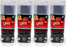 ( LOT 4 ) Yes To Tomatoes CLEAR SKIN Detoxifying Charcoal SnapMask Stick 2 oz ea - £17.88 GBP