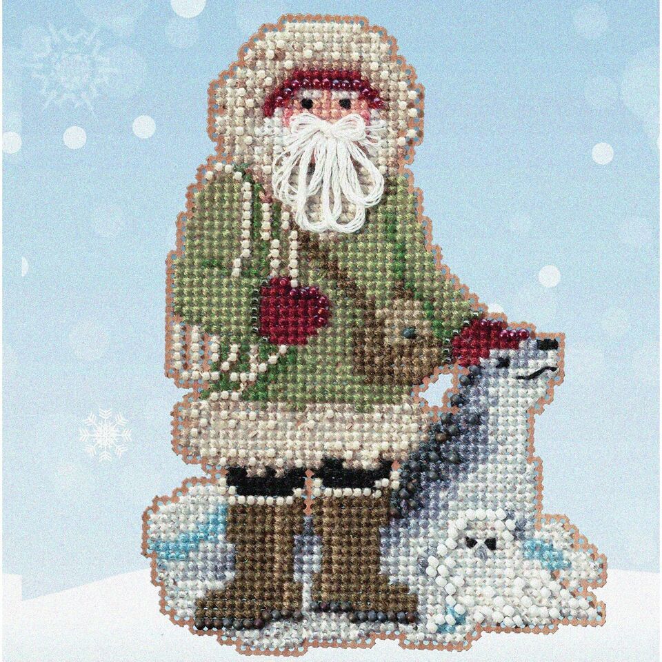 Arctic Adventure Cross Stitch Kit - Leopard Seal Beaded Ornament 2020 - Explore