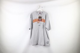NOS Vintage Reebok Mens Large Spell Out Denver Broncos Football T-Shirt Gray - £31.71 GBP
