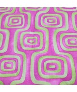 Pink Green Geometrical Retro Boho Upholstery Fabric Material 128&quot;x46 - $808.38 MXN